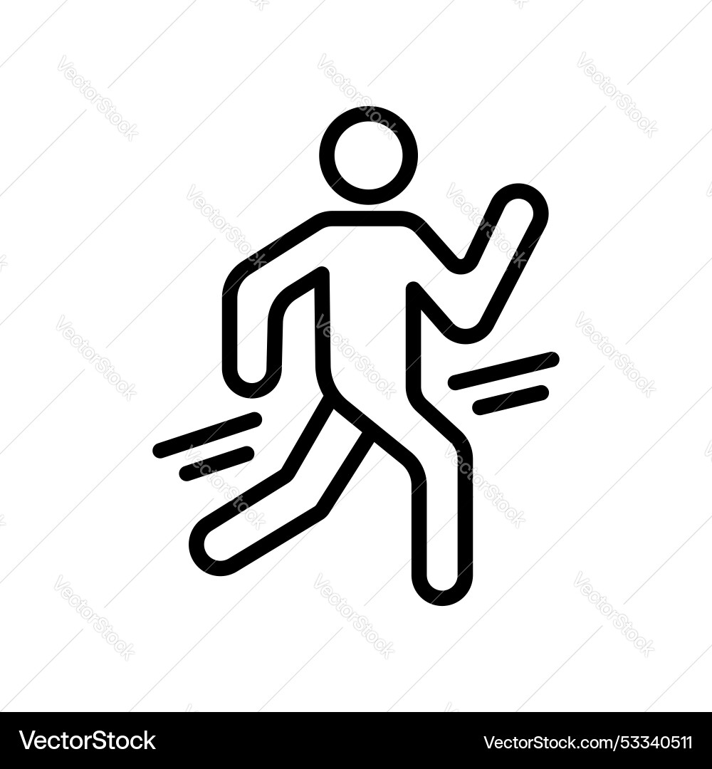 Man fast run icon set runner and speed motion Man fast run icon set runner and speed motion Vector Image
