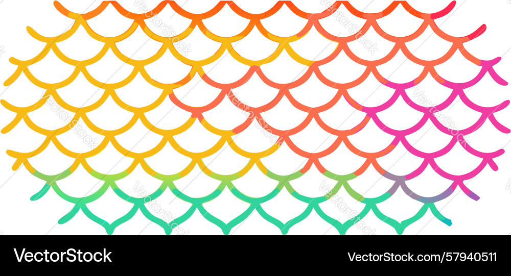 Rainbow Scale Gradient Pattern Vector Image