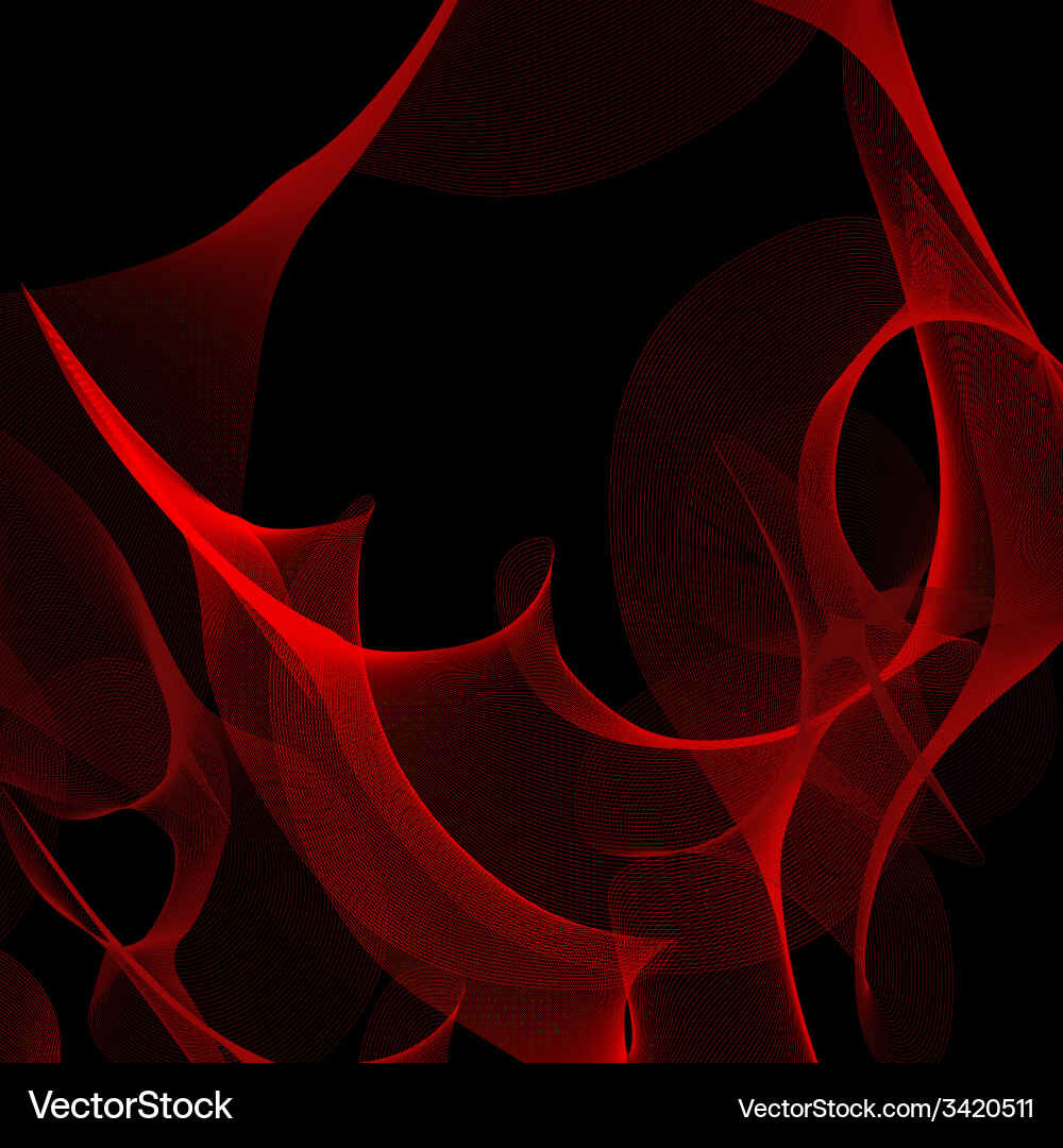 Red Line Abstract Background vector image