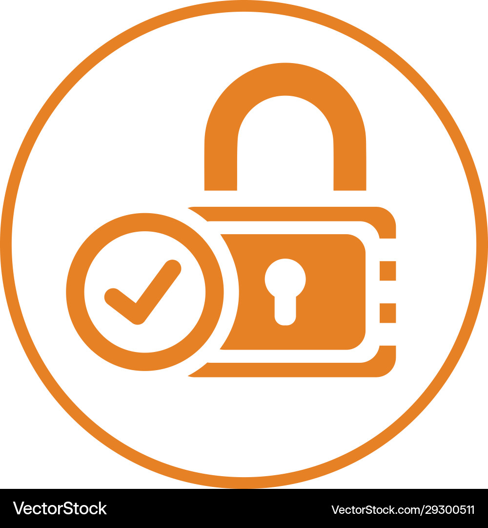 Secure Data Protection Icon vector image