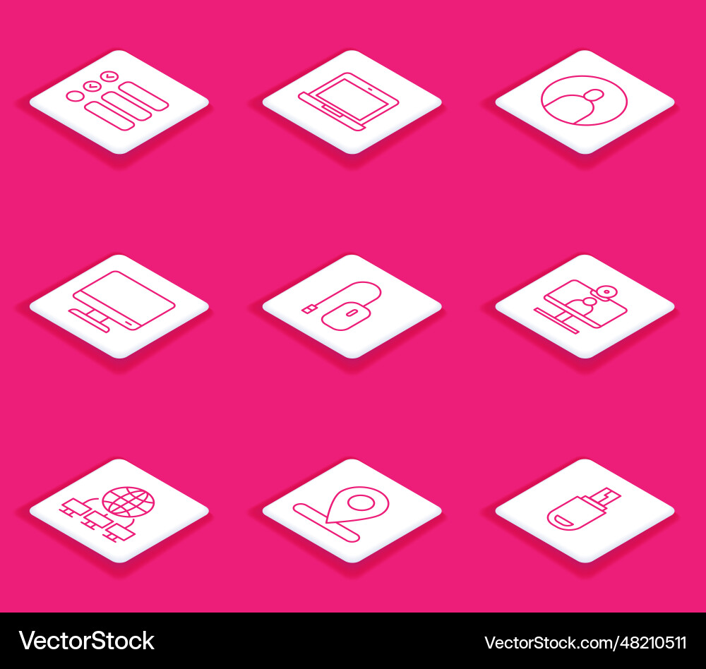 Set line task list laptop create account screen Set line task list laptop create account screen vector image