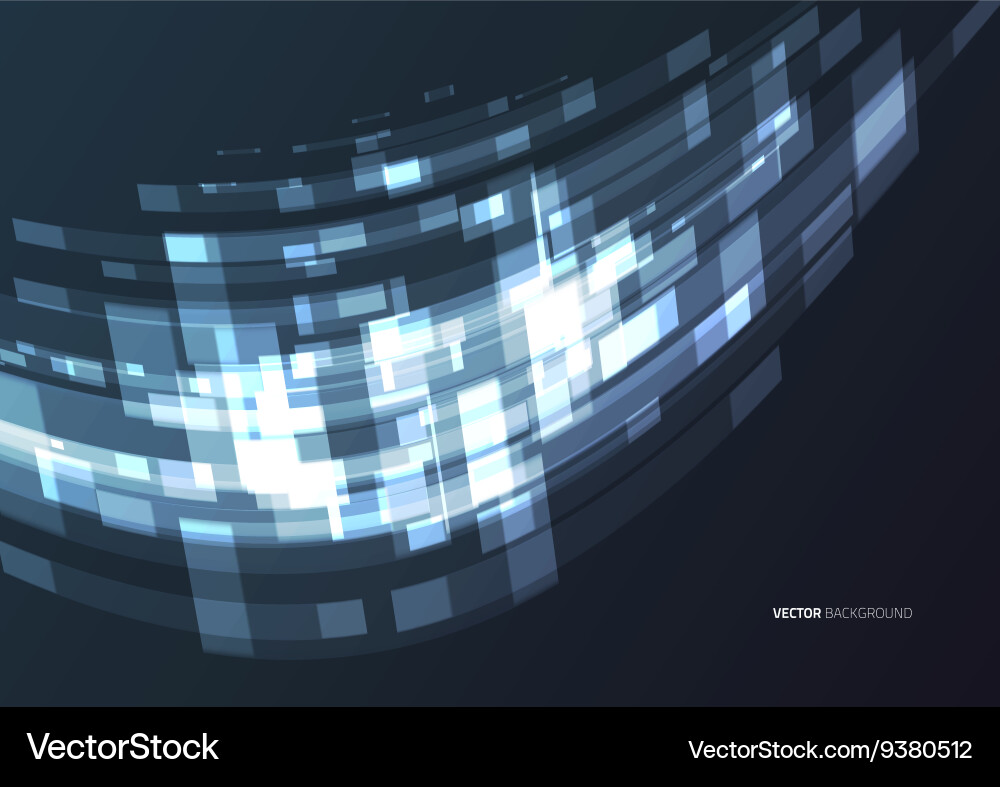 Abstract geometric technology design element vector image