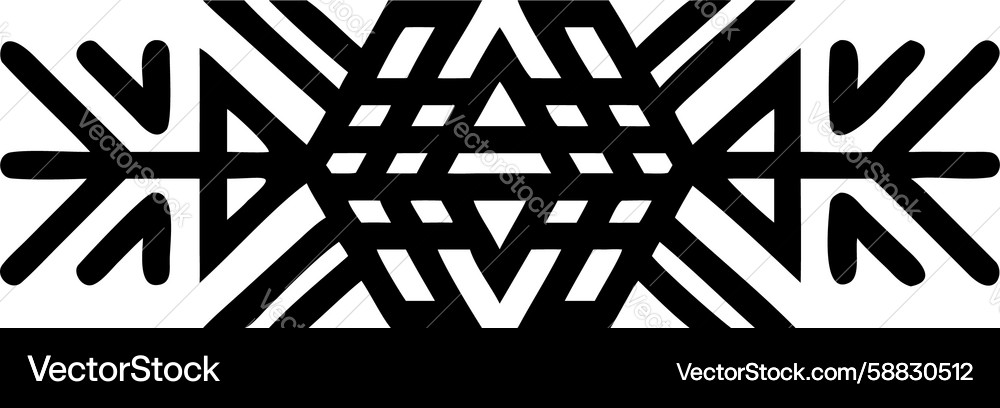 Abstract interlocking geometric pattern design Vector Image