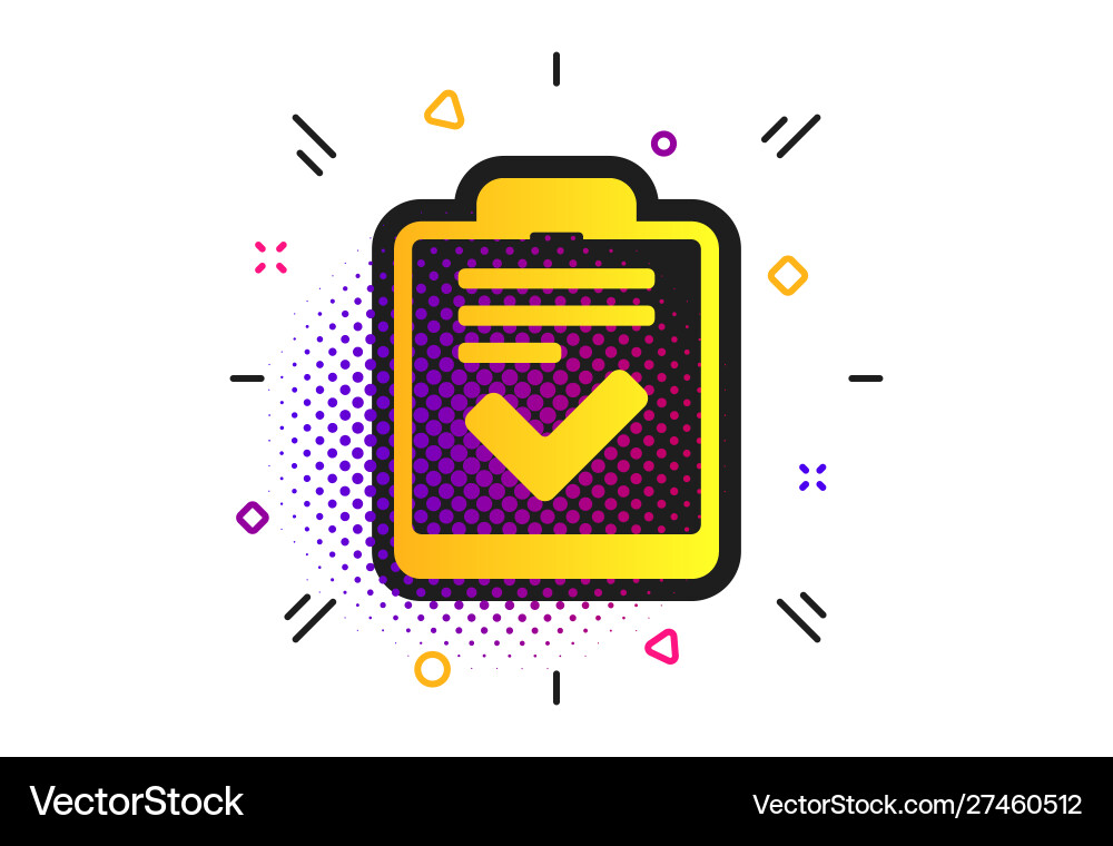 Checklist sign icon control list symbol Checklist sign icon control list symbol vector image