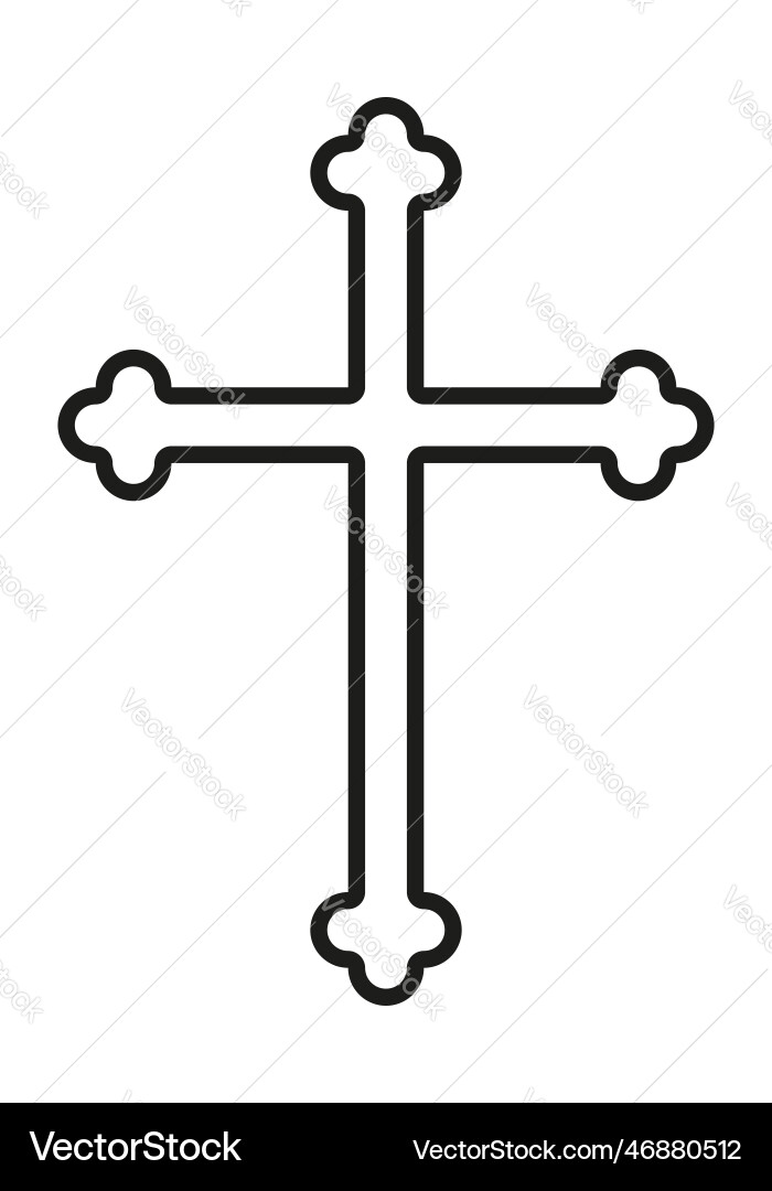 Christian Kreuz schwarz und weiß Silhouette Christian Kreuz schwarz und weiß Silhouette vektorbild