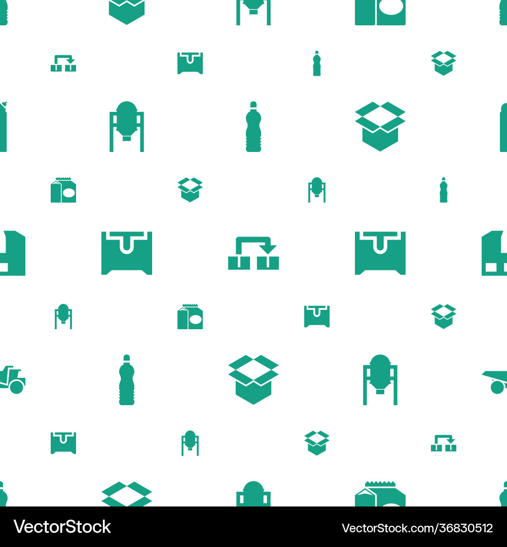 Container icons pattern seamless white background vector image