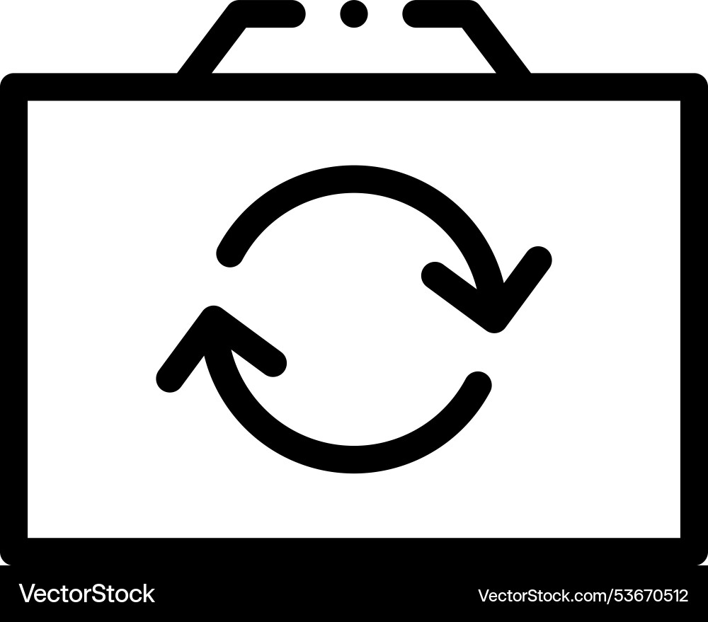 Flipchart icon thin linear style design isolated Flipchart icon thin linear style design isolated vector image