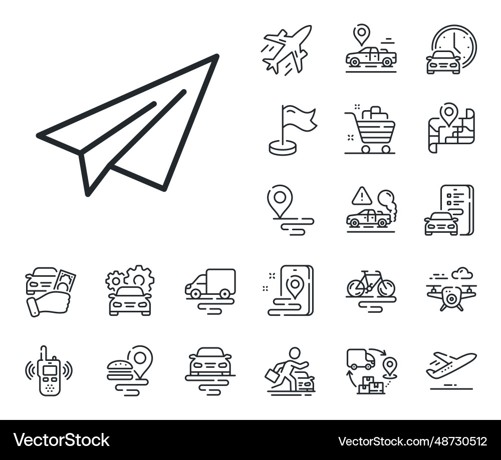 Icon Flugzeug für die Papierebene Icon Flugzeug für die Papierebene vektorbild