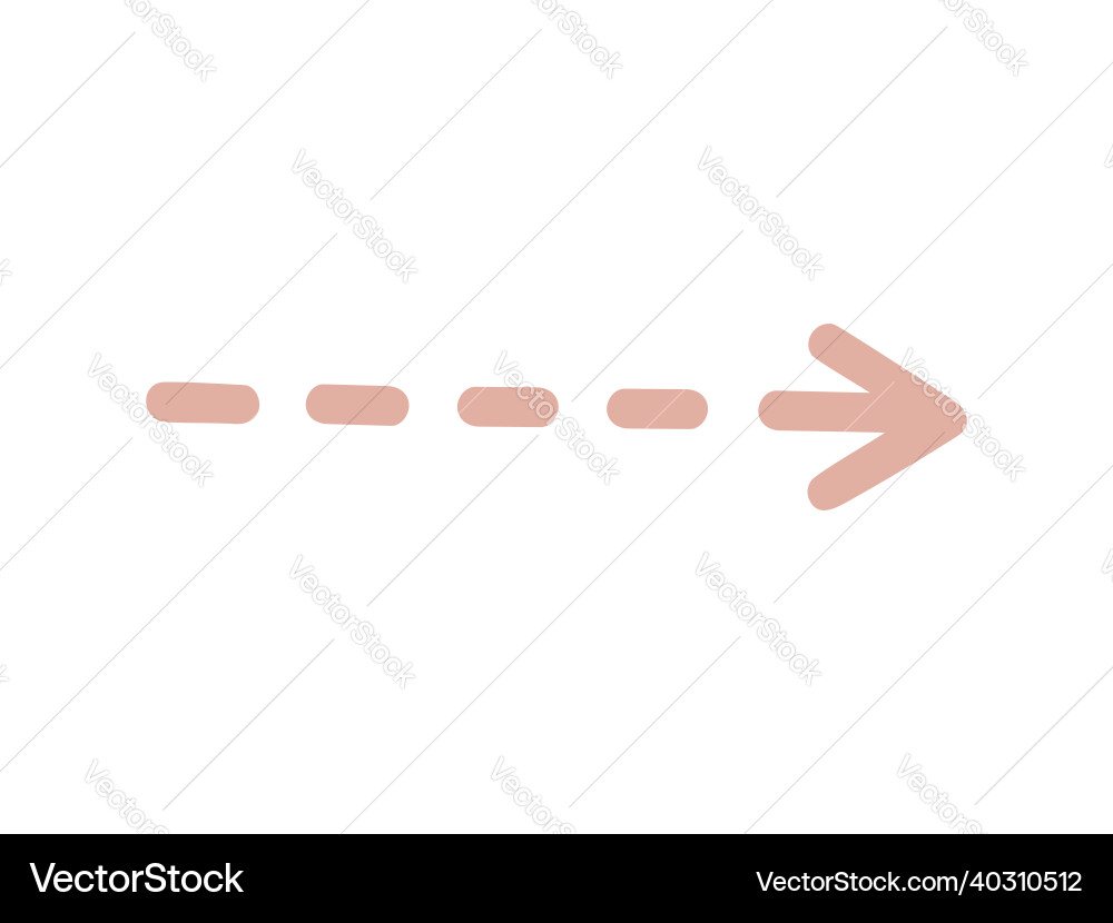 Isolated element an abstract arrow vector image