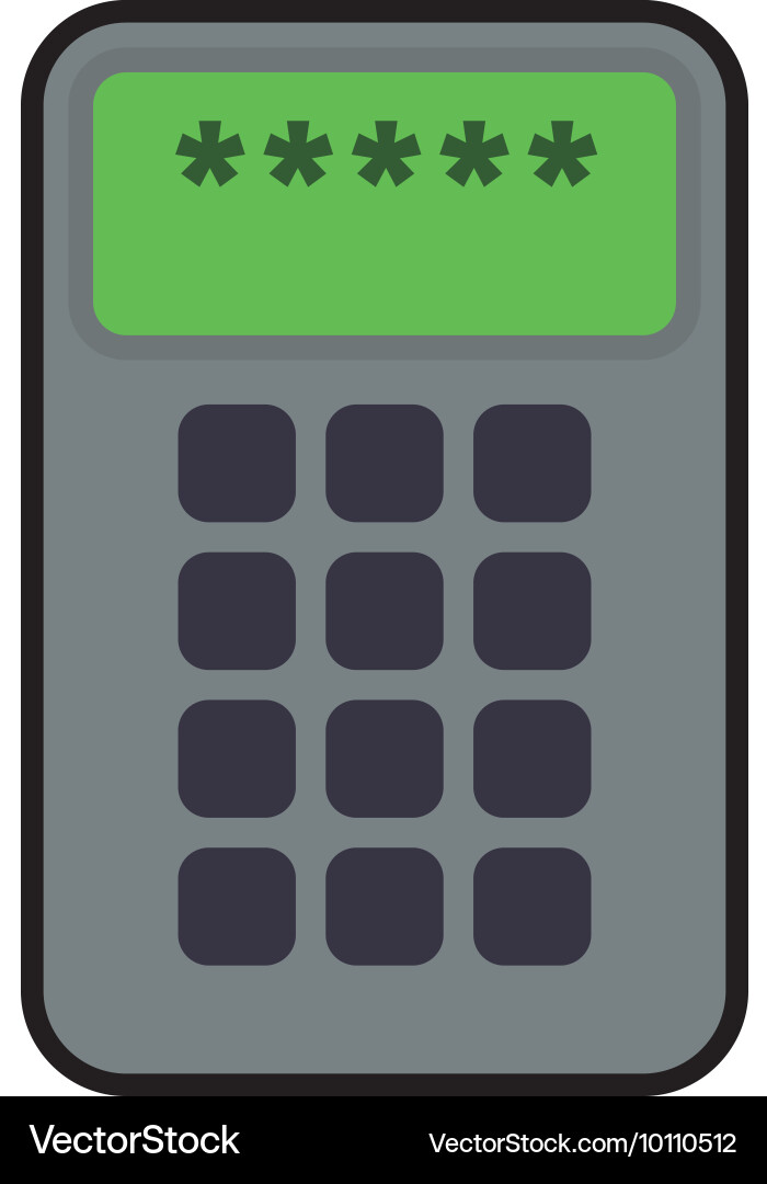 Machine code security system protection icon vector image