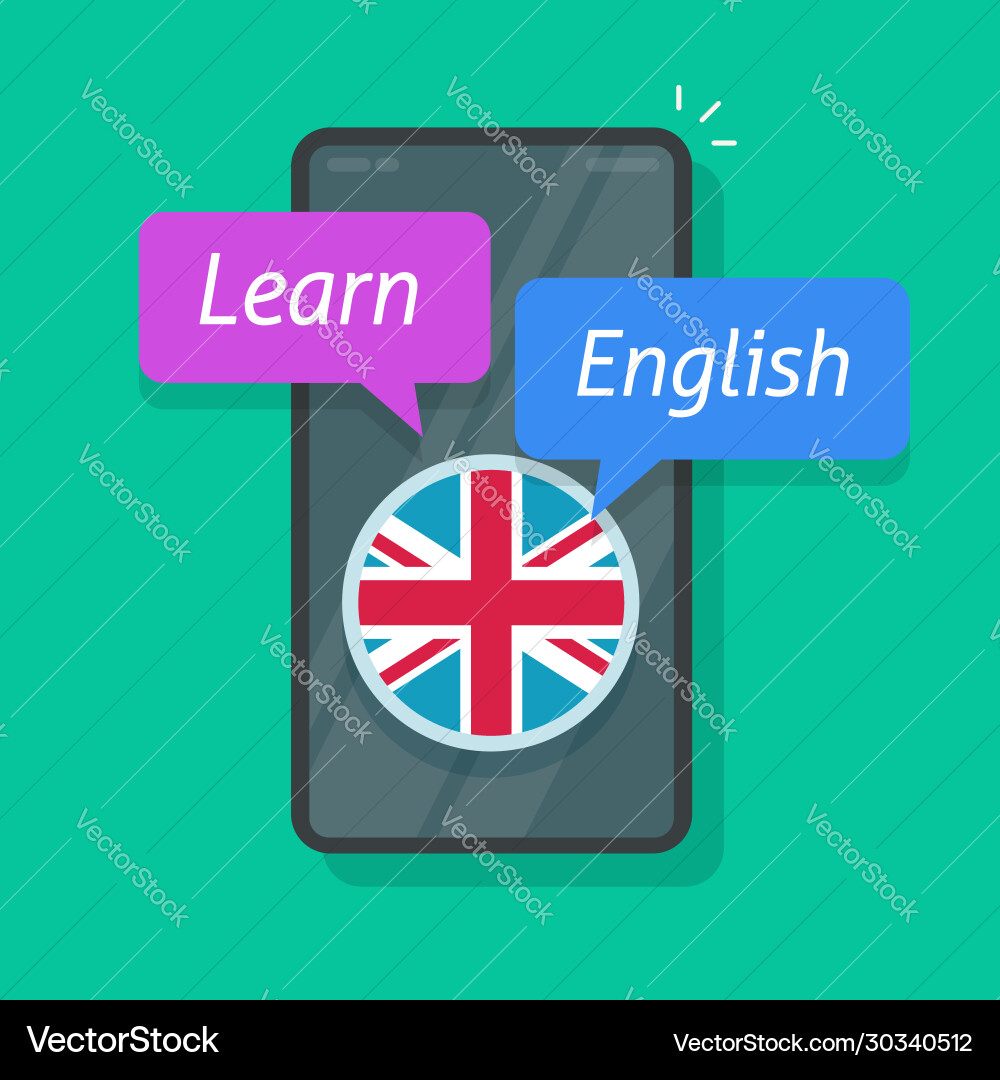 Mobile Language Learning vector image