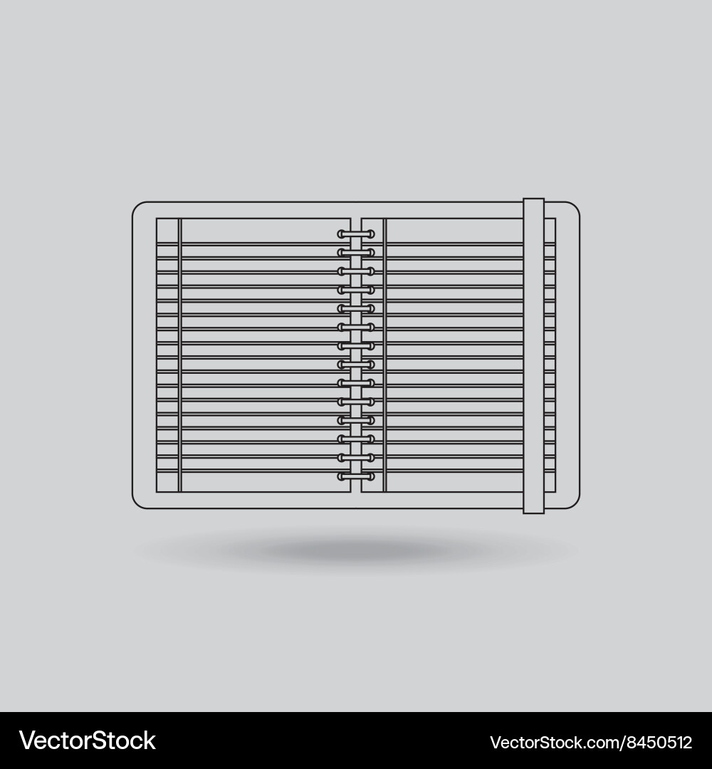 Notebook paper design Vector Image