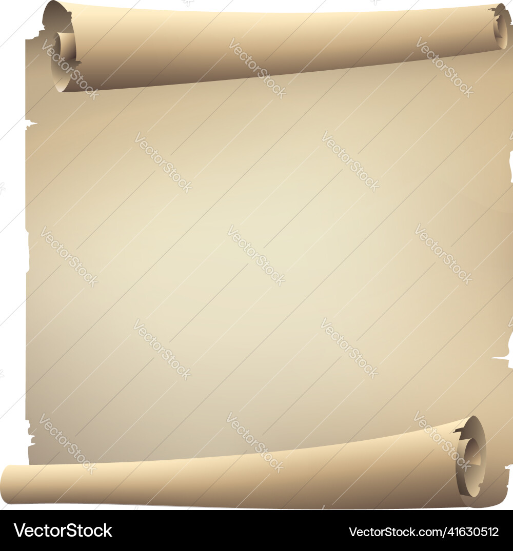 Old scroll paper bannerblank sheet Old scroll paper bannerblank sheet vector image