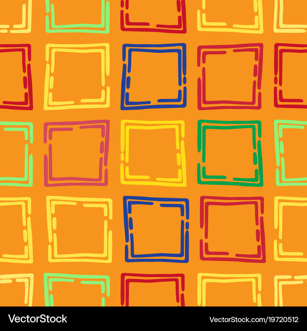 Seamless pattern with unusual geometric shapes vector image
