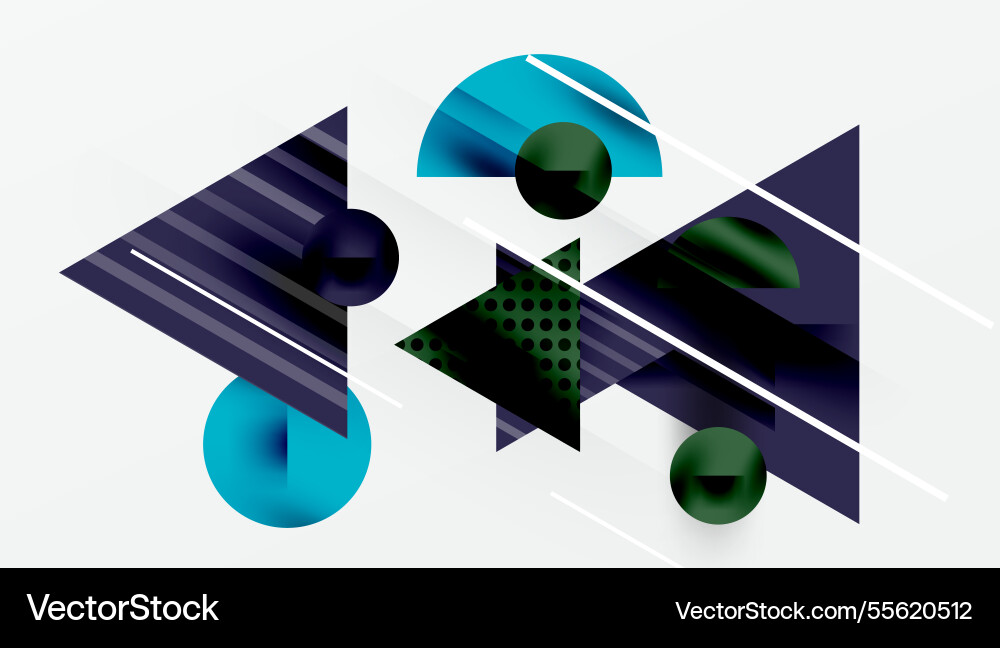 Sleek abstract background - layered triangles Vector Image