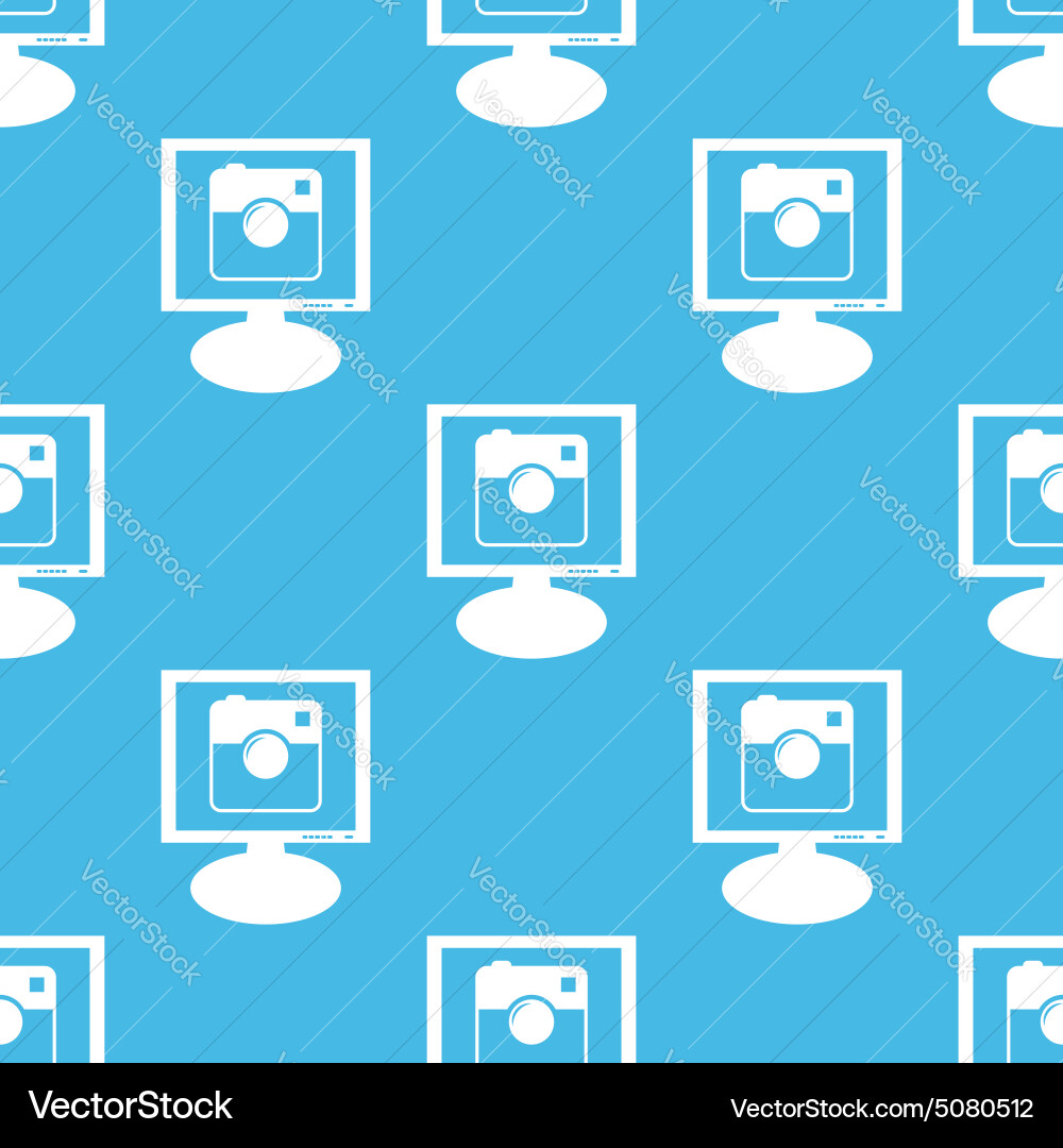 Square camera monitor pattern vector image