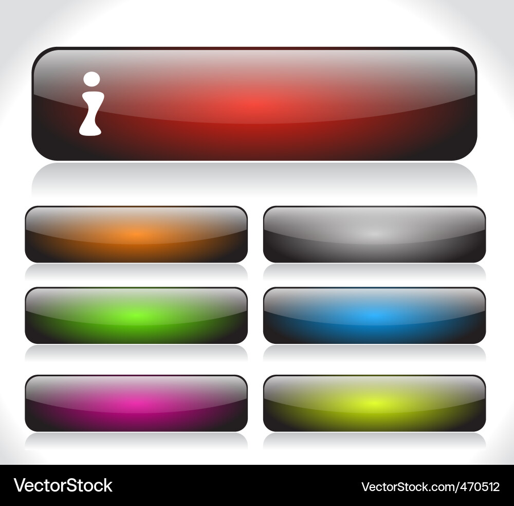 Website Button Icons vector image