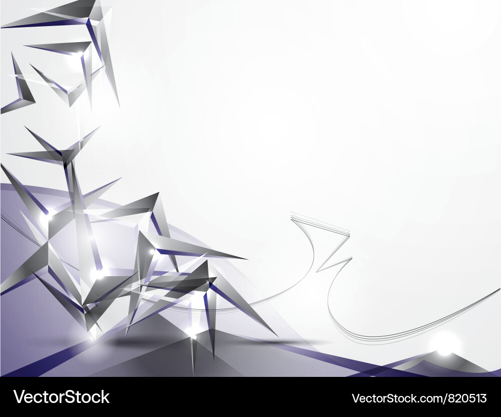 Abstract background with volume figures vector image