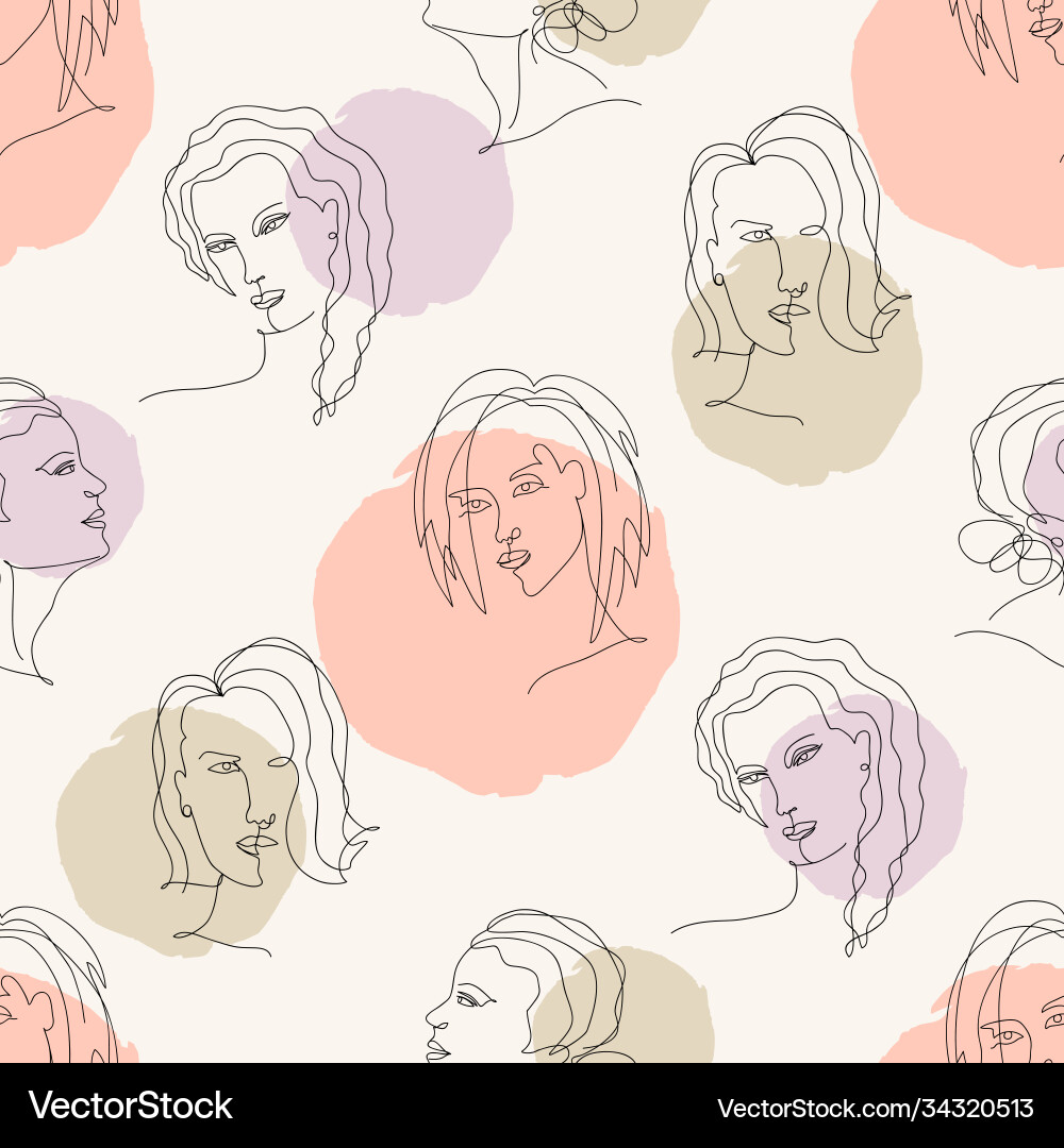 Abstract trendy seamless pattern with one line Abstract trendy seamless pattern with one line vector image
