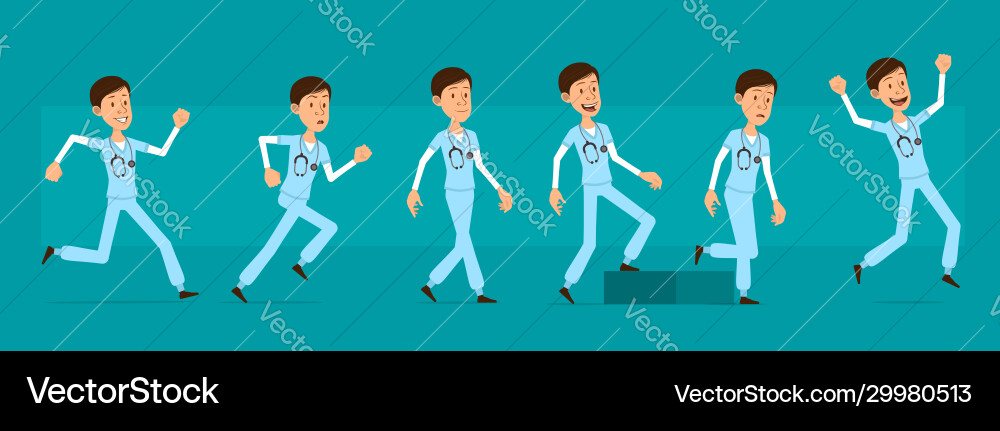 Cartoon Krankenhaus Arzt Charakter große Set Cartoon Krankenhaus Arzt Charakter große Set vektorbild