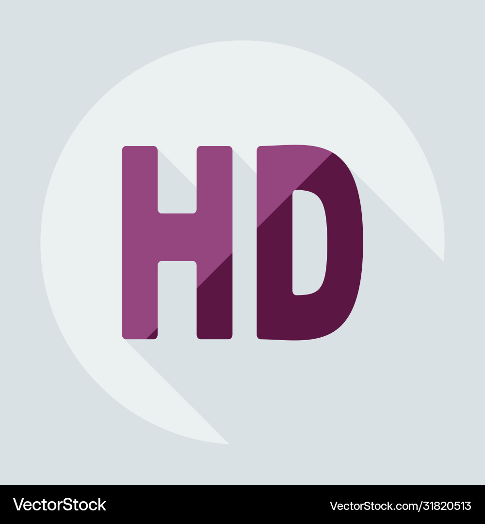 Flat modern design with shadow icon player vector image
