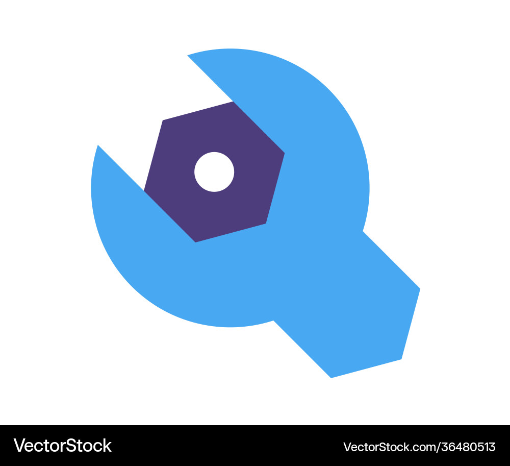 Gear setting configuration single isolated icon Gear setting configuration single isolated icon vector image