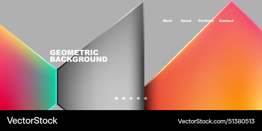 Gradient triangle geometric minimal wallpaper Vector Image