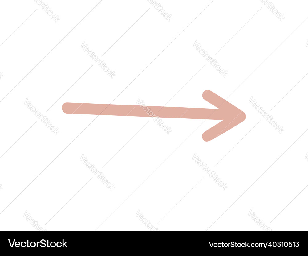 Isolated element an abstract arrow Vector Image