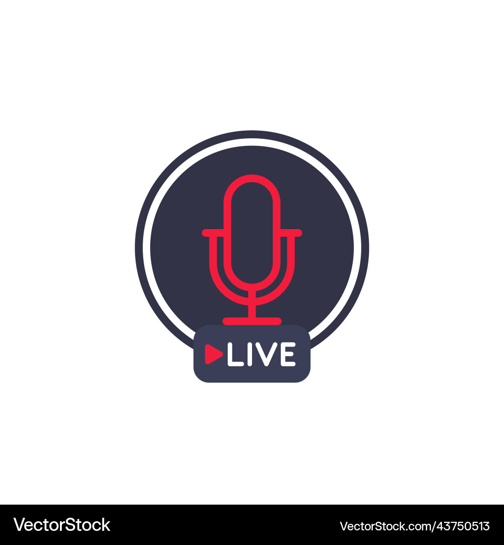 Live stream or online session icon – Royalty-Free Vector | VectorStock