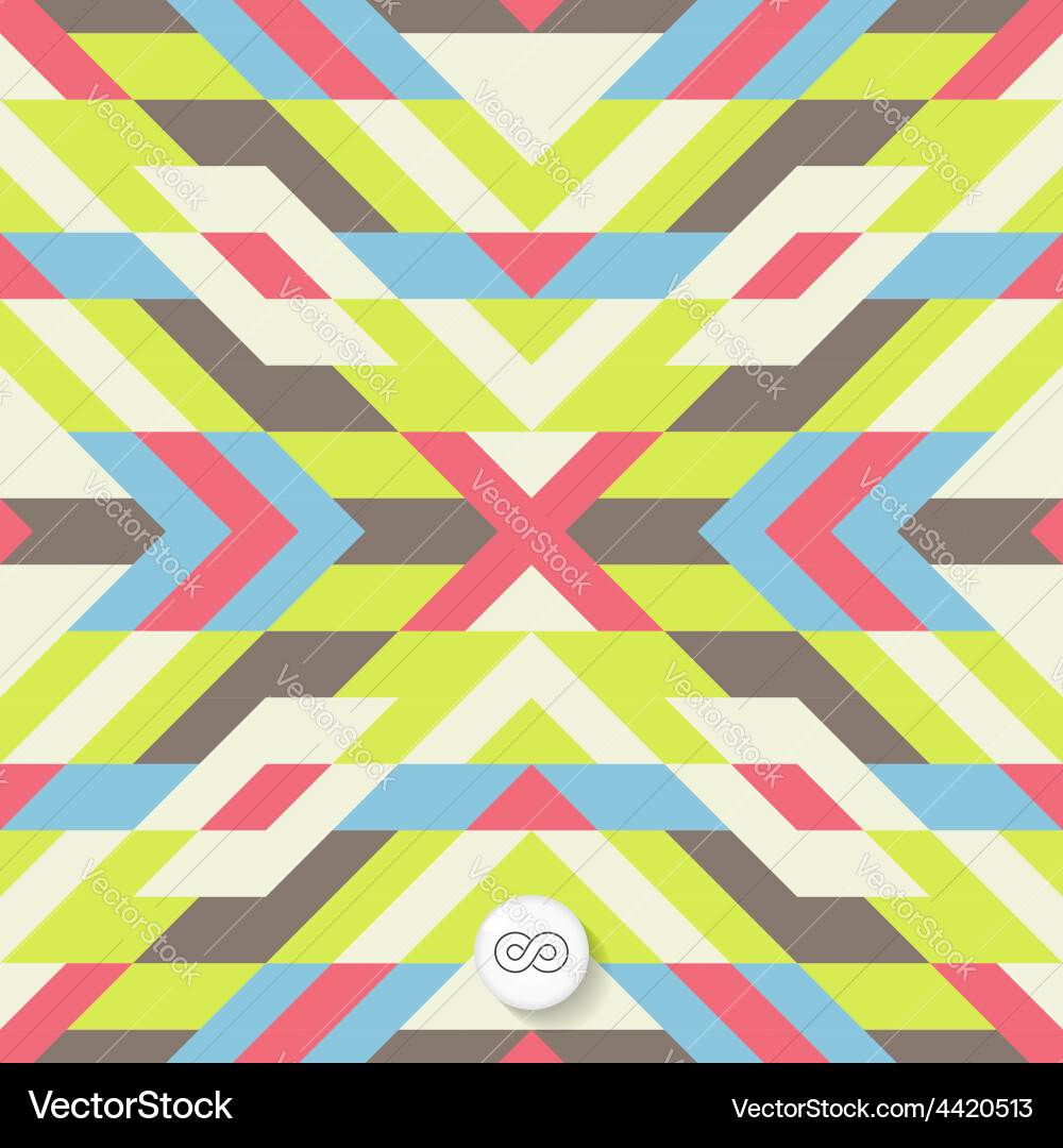 Seamless mosaic pattern geometric background Vector Image