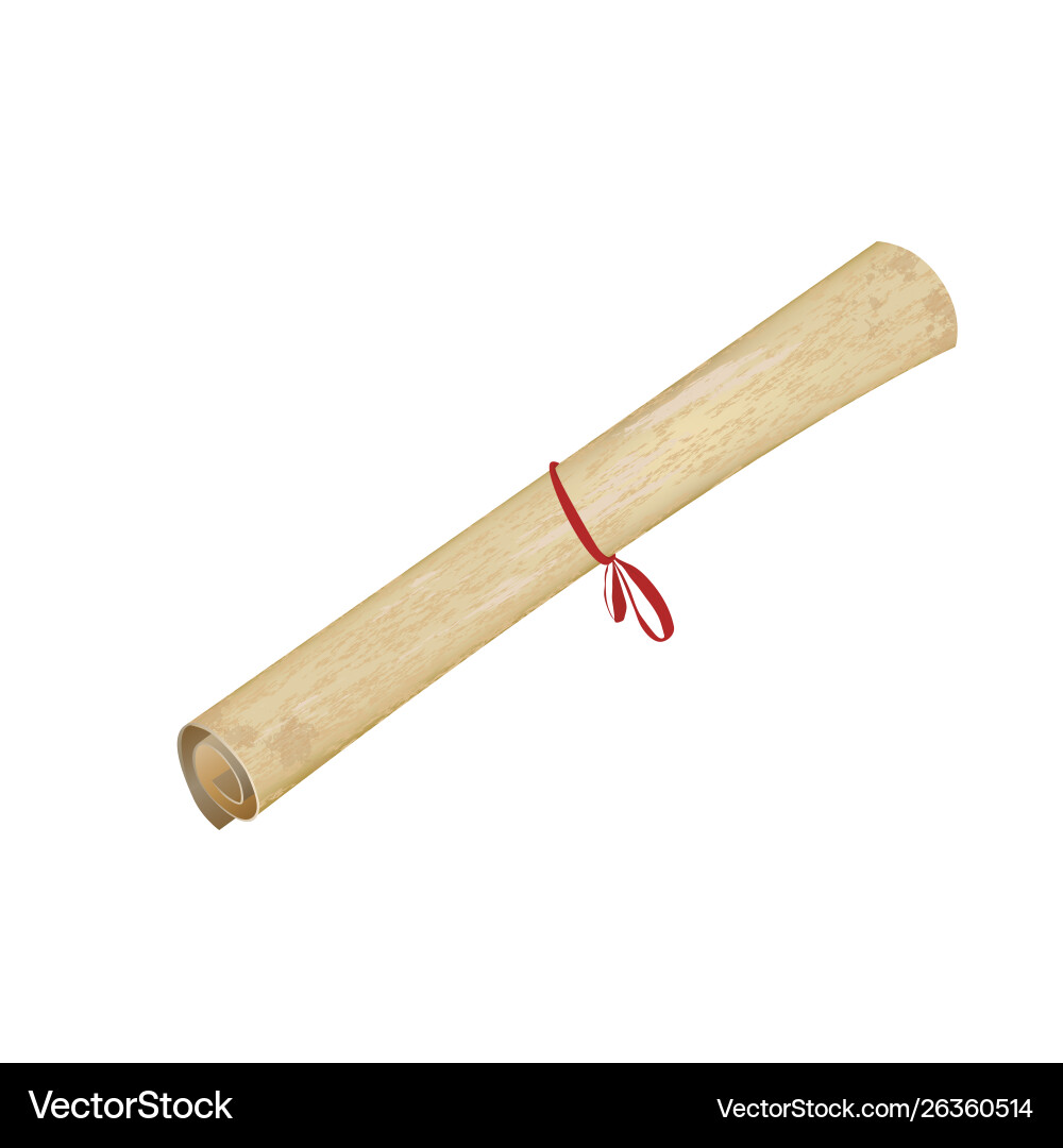 Antique Opened Scroll vector image