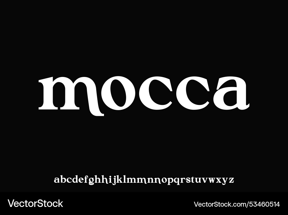 Display alphabet font design suitable Vector Image