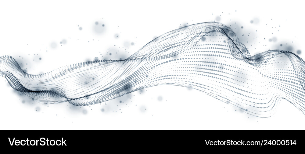 Dynamic Particle Flow - Sound Wave vector image