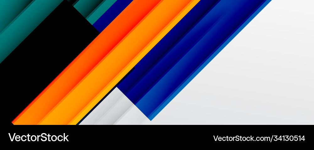 Geometric abstract backgrounds with shadow lines Vector Image
