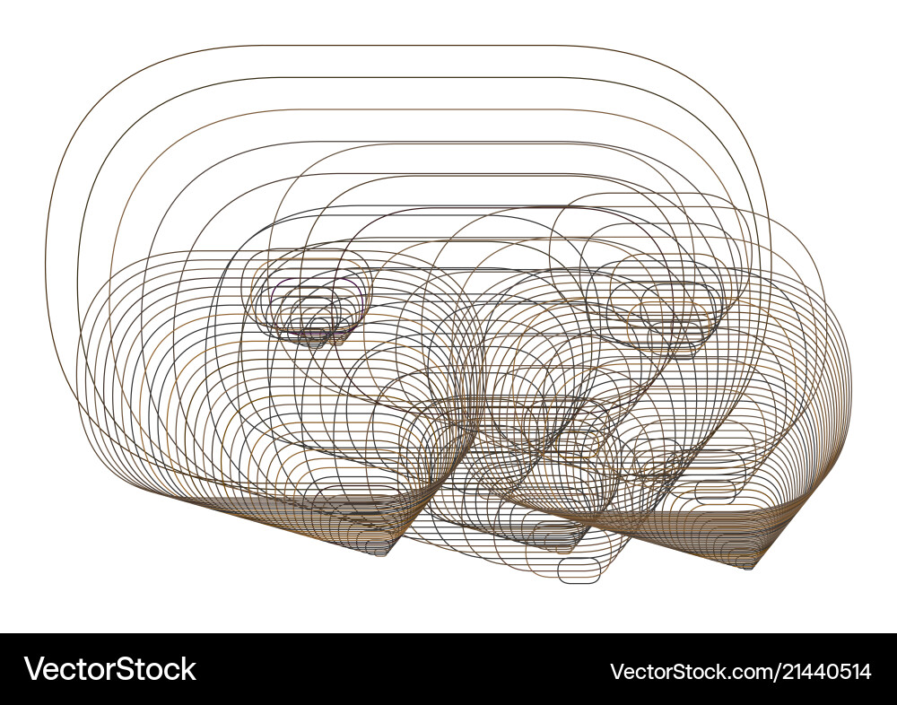 Geometric conceptual background rounded rectangle Vector Image