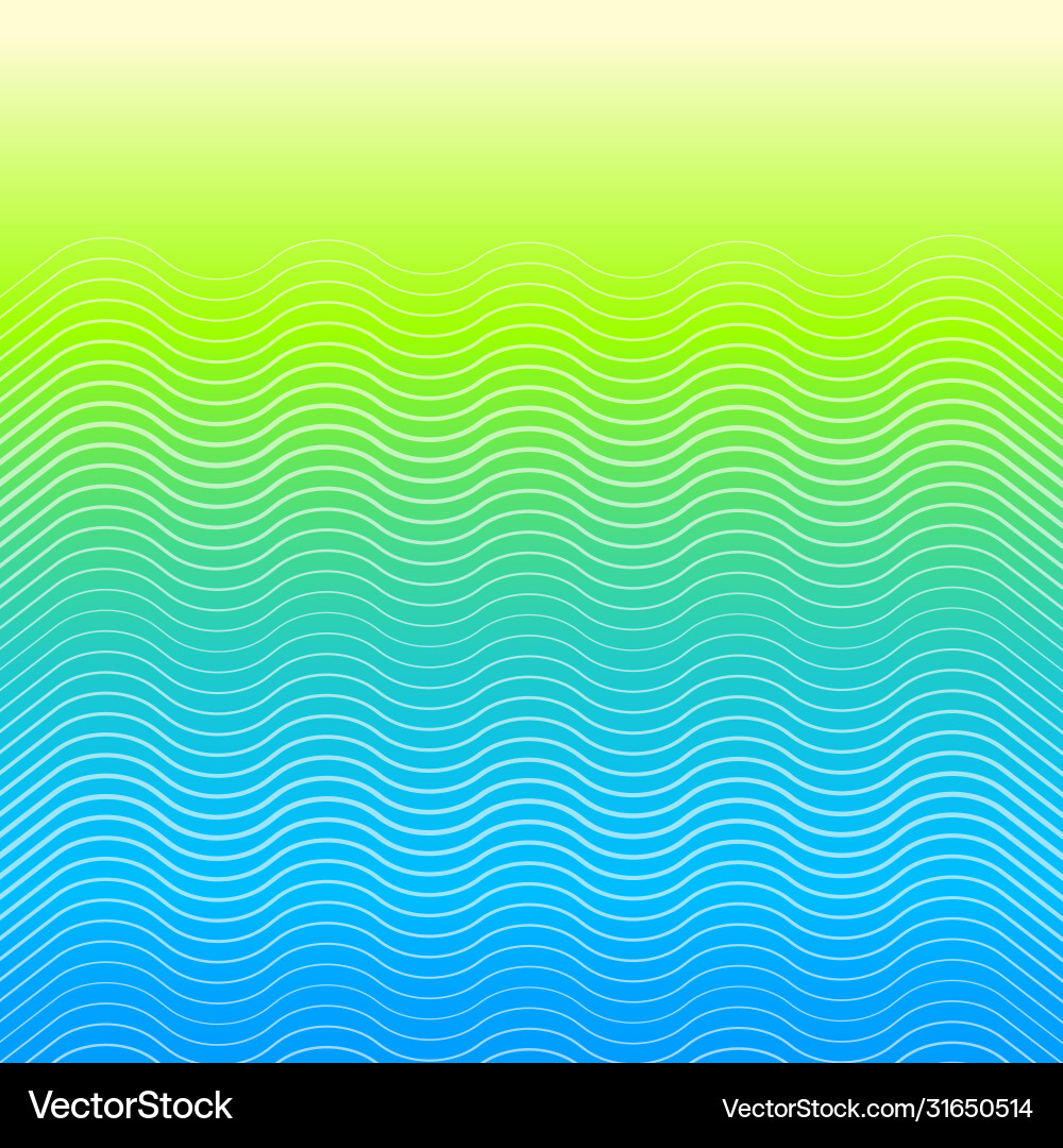 Neon Gradient Wave Pattern vector image
