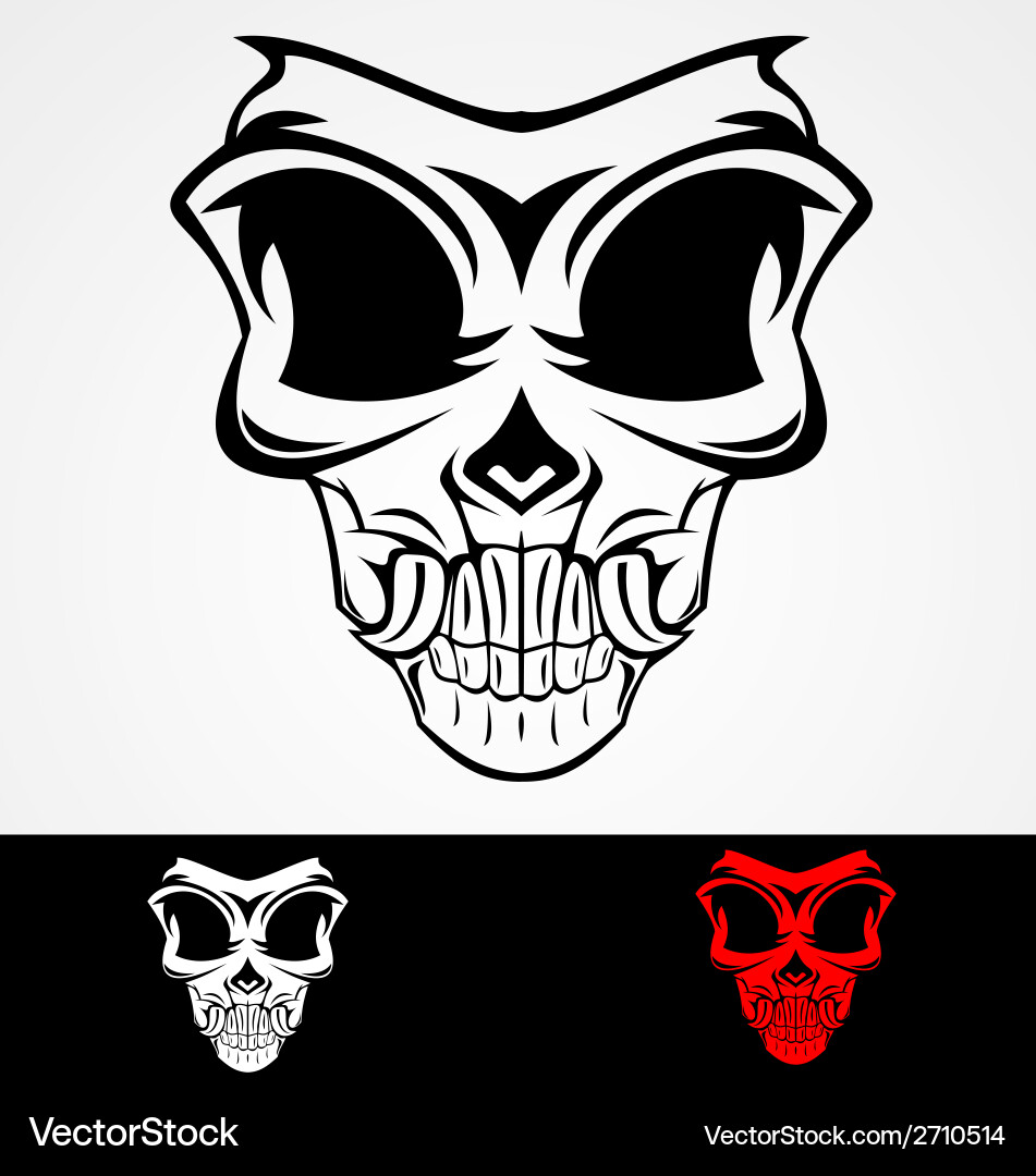 Tribal Skull Mask vector image