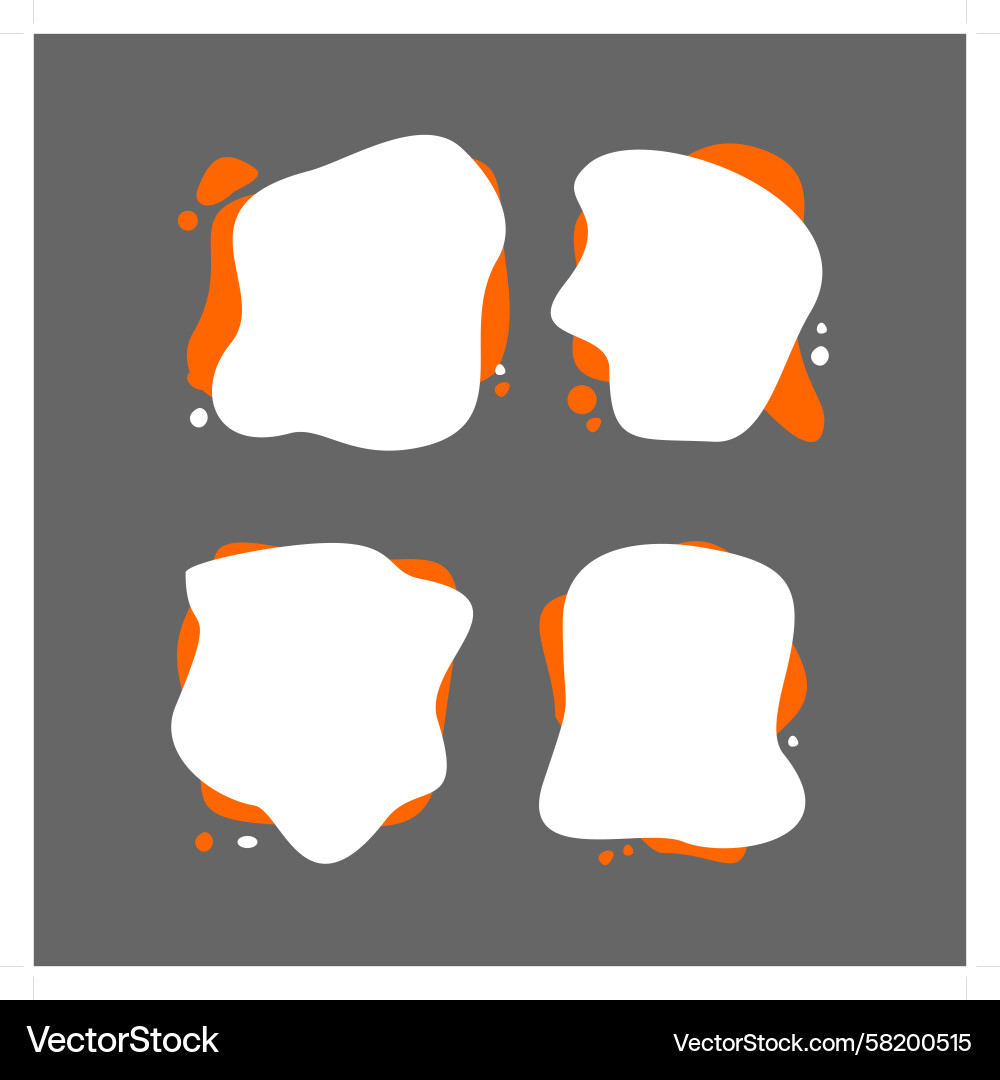 Blob text box round shape stock 1 Blob text box round shape stock 1 Vector Image