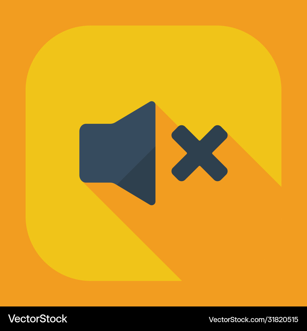 Flat modern design with shadow icon player Vector Image