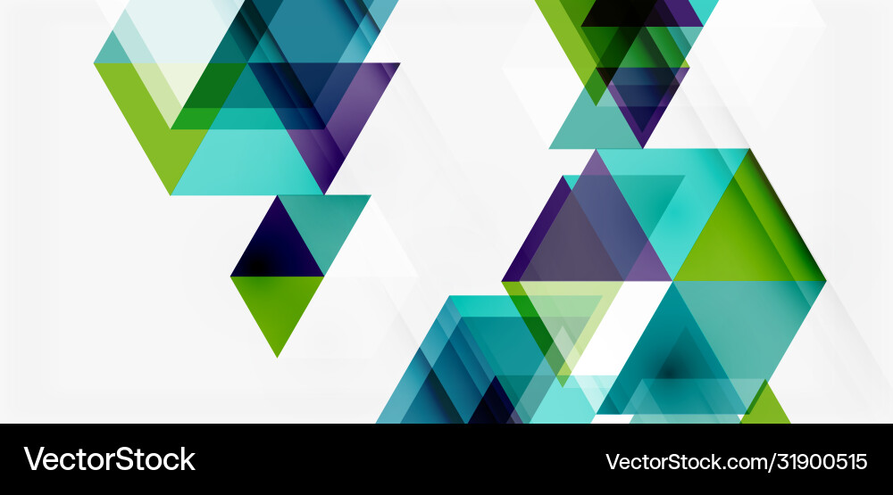 Geometric abstract background mosaic triangle Vector Image