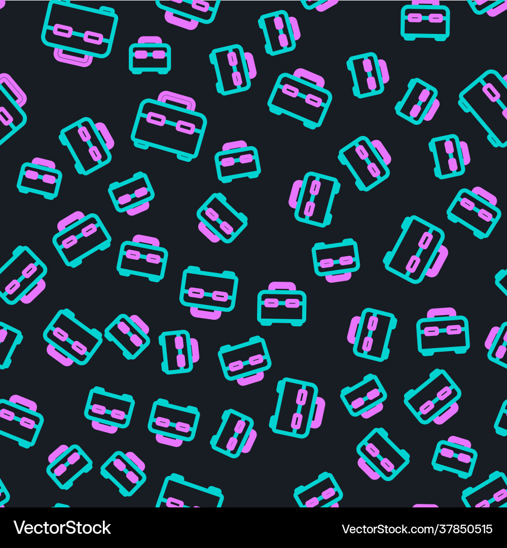 Line toolbox icon isolated seamless pattern Line toolbox icon isolated seamless pattern Vector Image