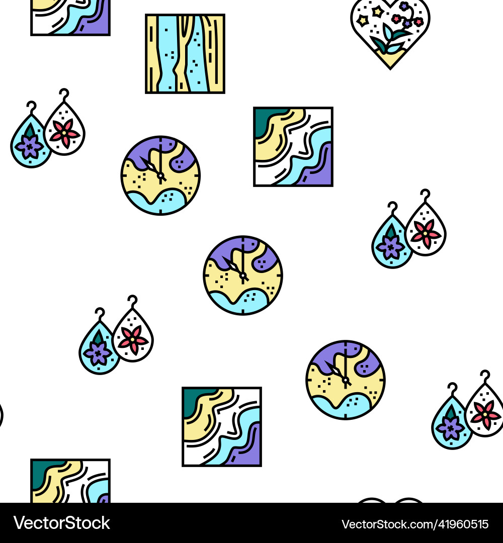 Resin art creation seamless pattern Resin art creation seamless pattern vector image