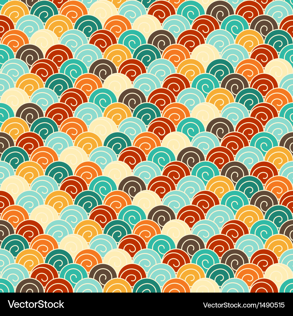 Seamless pattern in retro style Vector Image