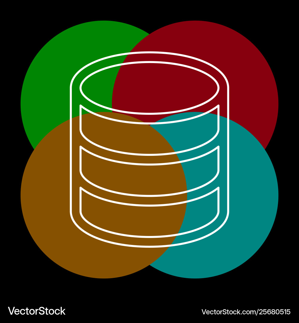Server database connections backup storage Server database connections backup storage vector image