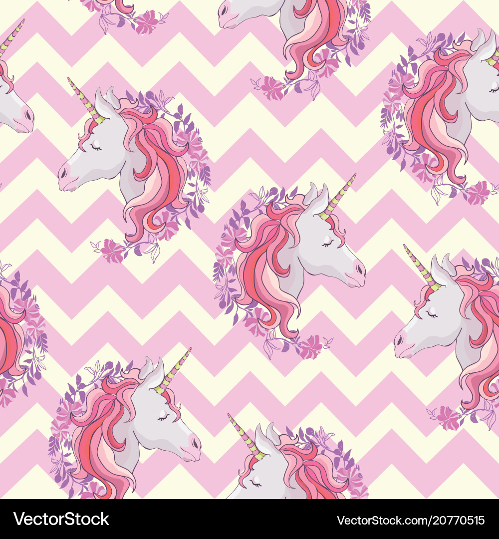 Unicorn Seamless Pattern vector image