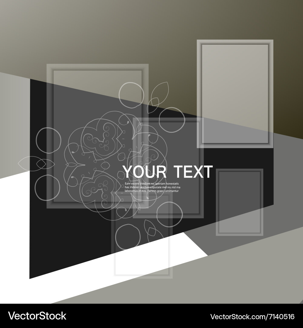 Abstract triangle and square vector image