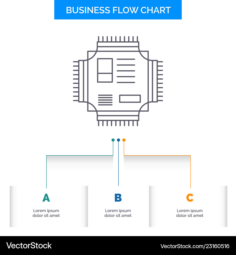 Chip cpu microchip processor technology business Chip cpu microchip processor technology business vector image