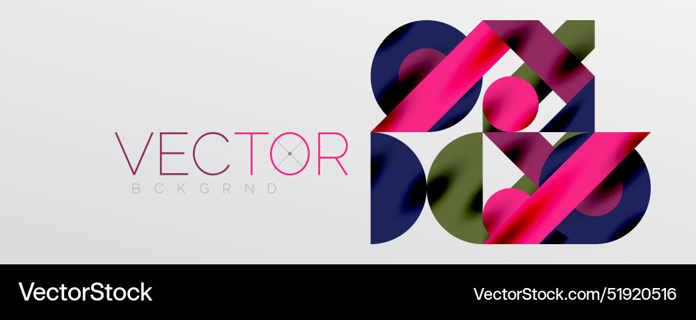 Circles and shadows colorful round elements Vector Image