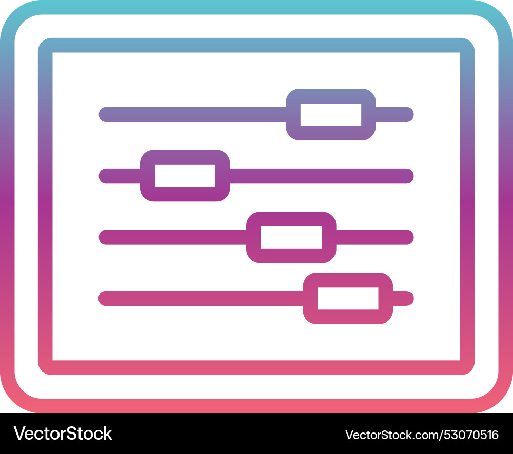 Control line gradient design Vector Image