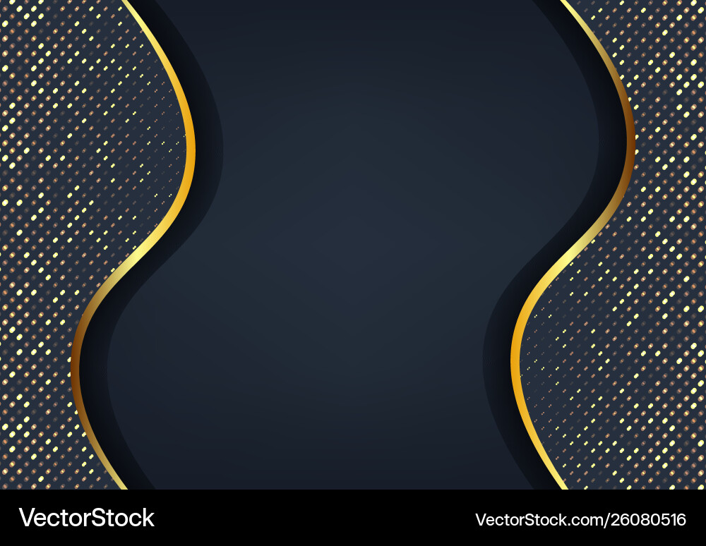 Dark blue abstract wave background Royalty Free Vector Image